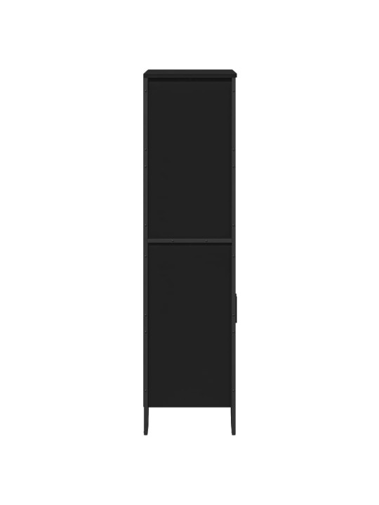 Highboard černý 79,5 x 35,5 x 137,5 cm kompozitní dřevo