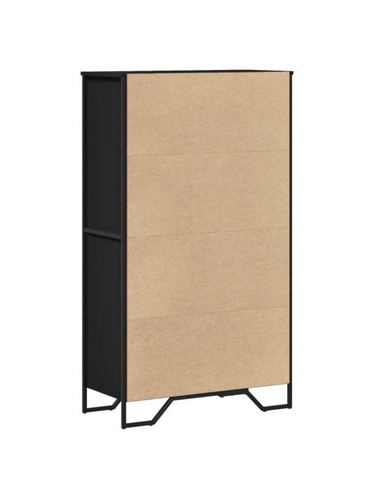 Highboard černý 79,5 x 35,5 x 137,5 cm kompozitní dřevo