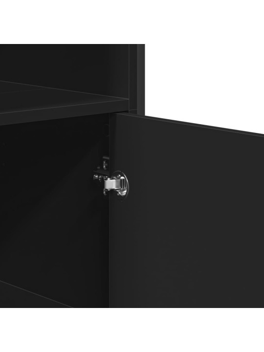 Highboard černý 79,5 x 35,5 x 137,5 cm kompozitní dřevo