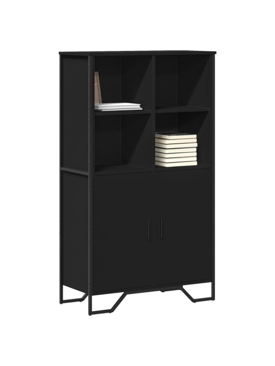 Highboard černý 79,5 x 35,5 x 137,5 cm kompozitní dřevo