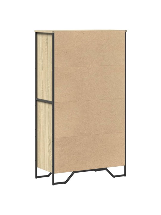 Highboard dub sonoma 79,5 x 35,5 x 137,5 cm kompozitní dřevo
