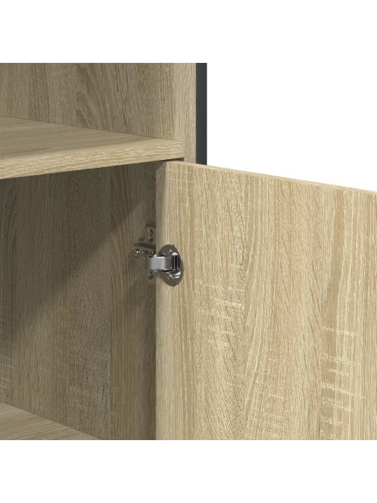 Highboard dub sonoma 79,5 x 35,5 x 137,5 cm kompozitní dřevo