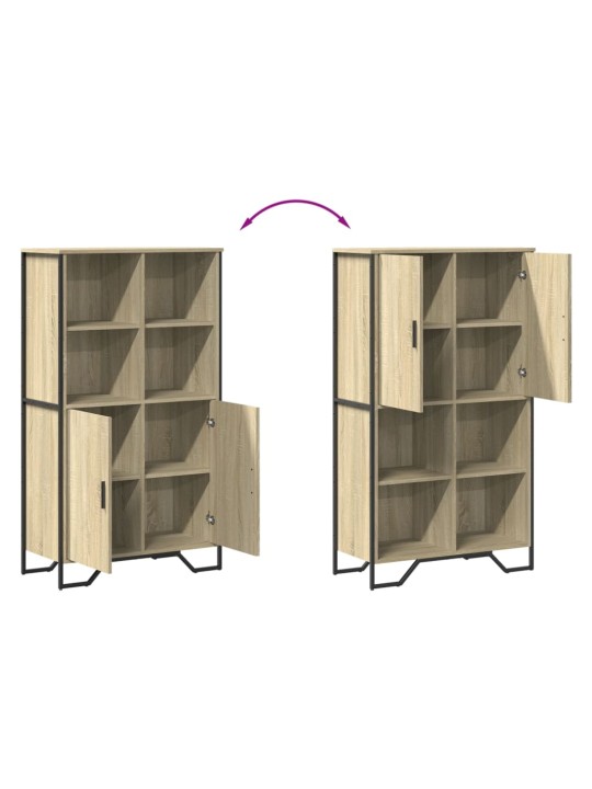 Highboard dub sonoma 79,5 x 35,5 x 137,5 cm kompozitní dřevo
