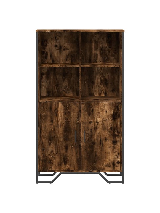 Highboard kouřový dub 79,5 x 35,5 x 137,5 cm kompozitní dřevo