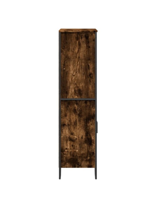 Highboard kouřový dub 79,5 x 35,5 x 137,5 cm kompozitní dřevo