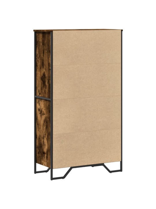 Highboard kouřový dub 79,5 x 35,5 x 137,5 cm kompozitní dřevo