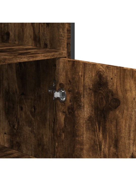 Highboard kouřový dub 79,5 x 35,5 x 137,5 cm kompozitní dřevo