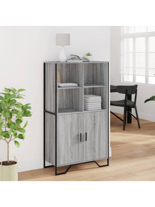 Highboard šedý sonoma 79,5 x 35,5 x 137,5 cm kompozitní dřevo