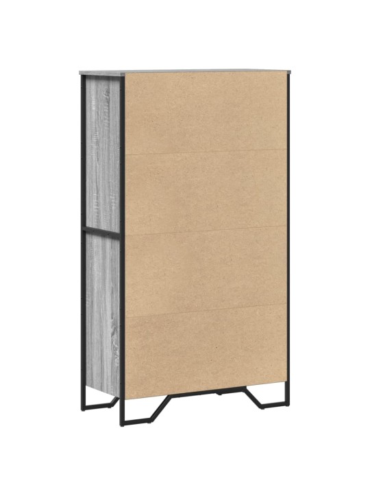 Highboard šedý sonoma 79,5 x 35,5 x 137,5 cm kompozitní dřevo