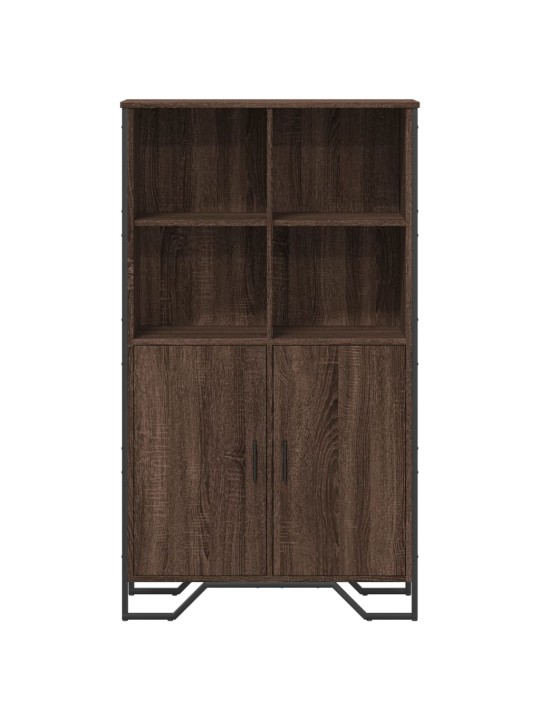 Highboard hnědý dub 79,5 x 35,5 x 137,5 cm kompozitní dřevo