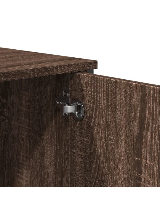 Highboard hnědý dub 79,5 x 35,5 x 137,5 cm kompozitní dřevo