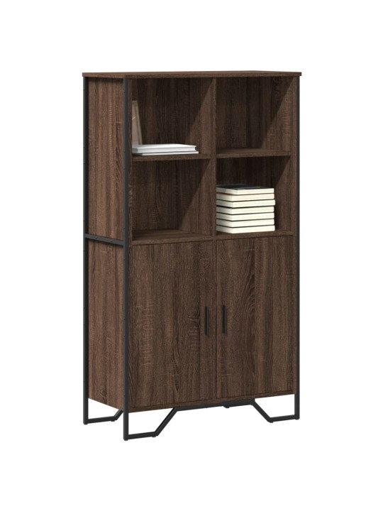 Highboard hnědý dub 79,5 x 35,5 x 137,5 cm kompozitní dřevo