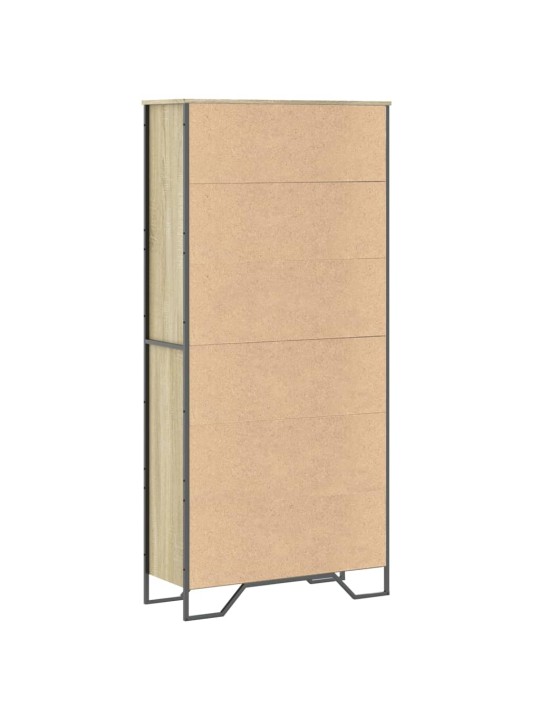 Knihovna dub sonoma 80 x 31 x 169 cm kompozitní dřevo