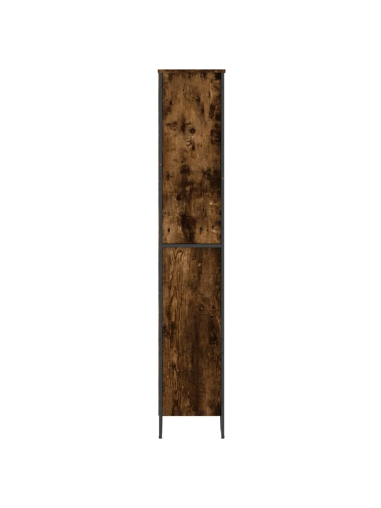Knihovna kouřový dub 80 x 31 x 169 cm kompozitní dřevo
