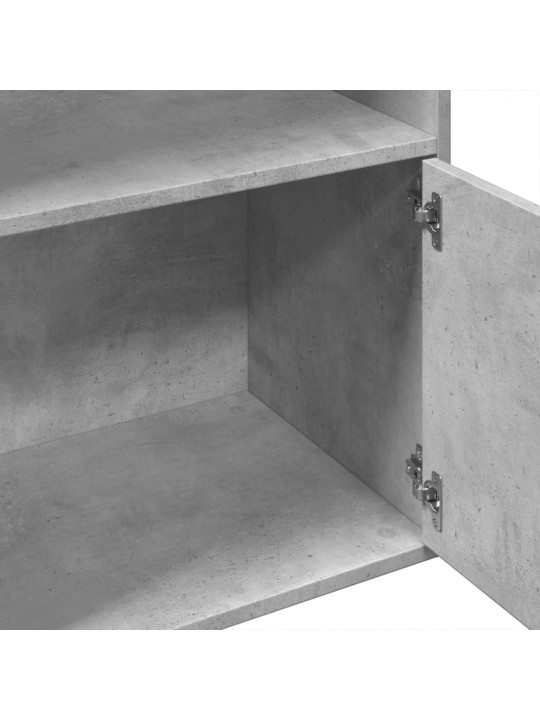 Knihovna betonově šedá 100 x 36 x 189 cm kompozitní dřevo