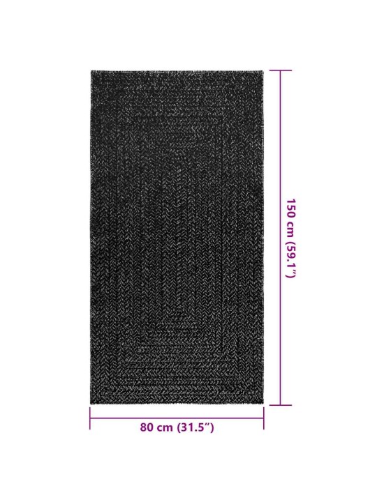 Koberec zizur 80x150 cm jutový vzhled interiér i exteriér