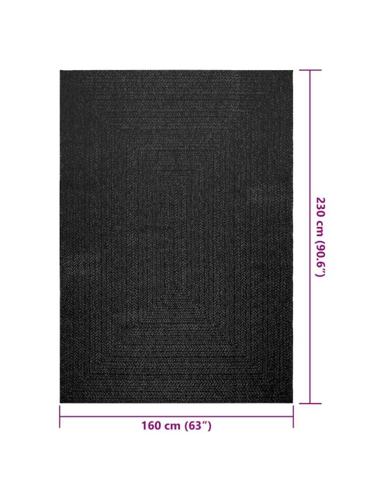 Koberec zizur 160x230 cm jutový vzhled interiér i exteriér