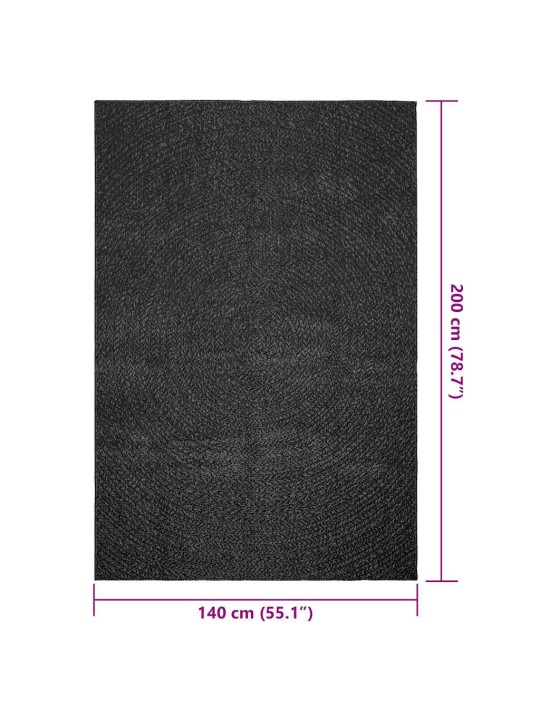 Koberec zizur 140x200 cm jutový vzhled interiér i exteriér