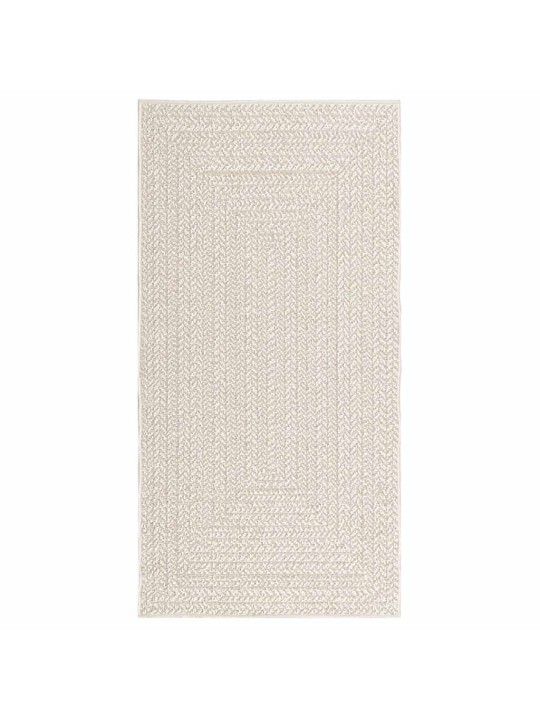 Koberec zizur krémová 80x150cm jutový vzhled interiér exteriér