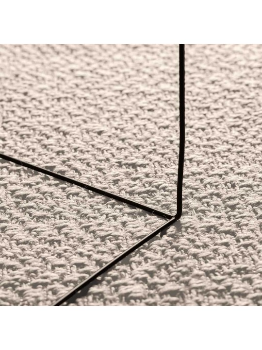 Koberec zizur krémová 200x290cm jutový vzhled interiér exteriér
