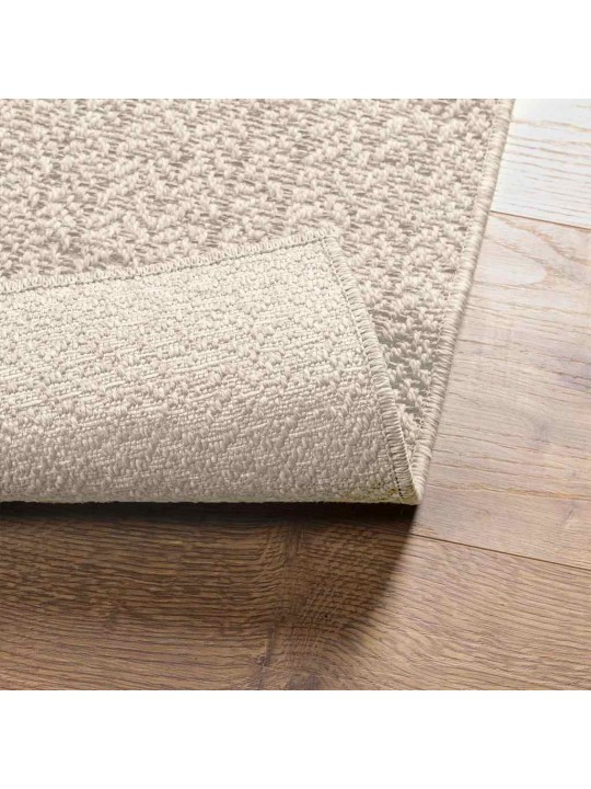 Koberec zizur krémová 200x290cm jutový vzhled interiér exteriér