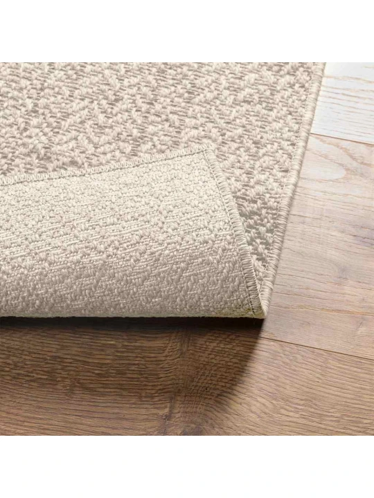 Koberec zizur krémová 200x290cm jutový vzhled interiér exteriér
