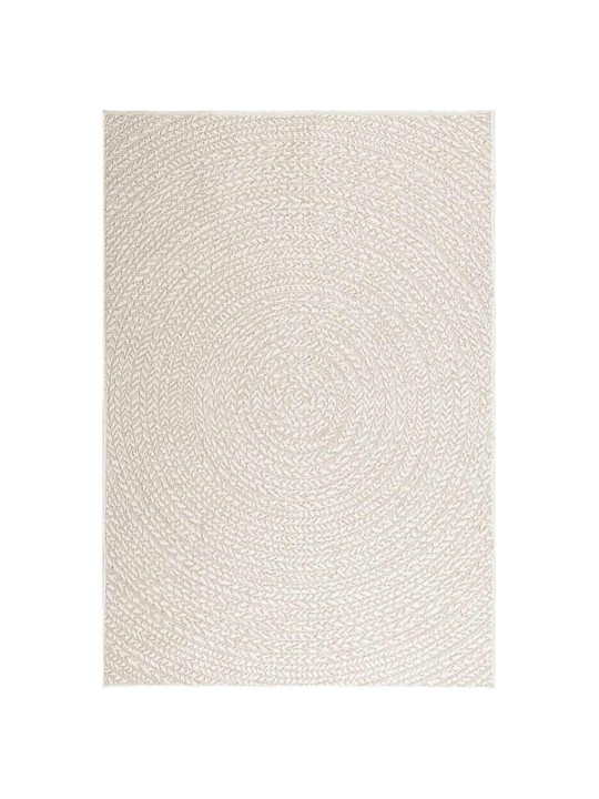 Koberec zizur krémová 120x170cm jutový vzhled interiér exteriér