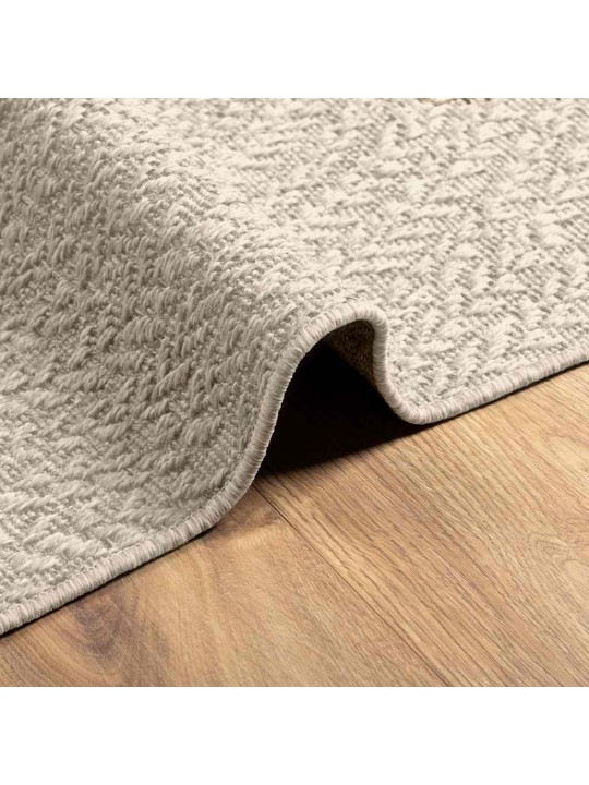Koberec zizur krémová 120x170cm jutový vzhled interiér exteriér