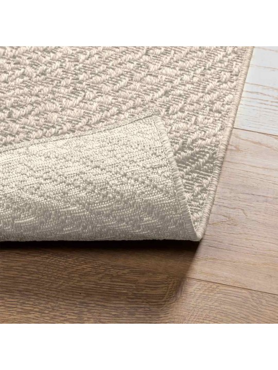 Koberec zizur krémová 120x170cm jutový vzhled interiér exteriér
