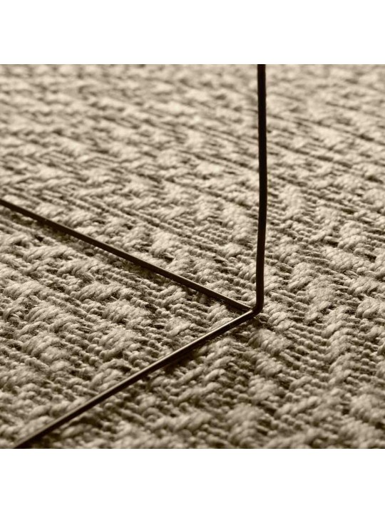 Koberec zizur béžový 80x150 cm jutový vzhled interiér exteriér