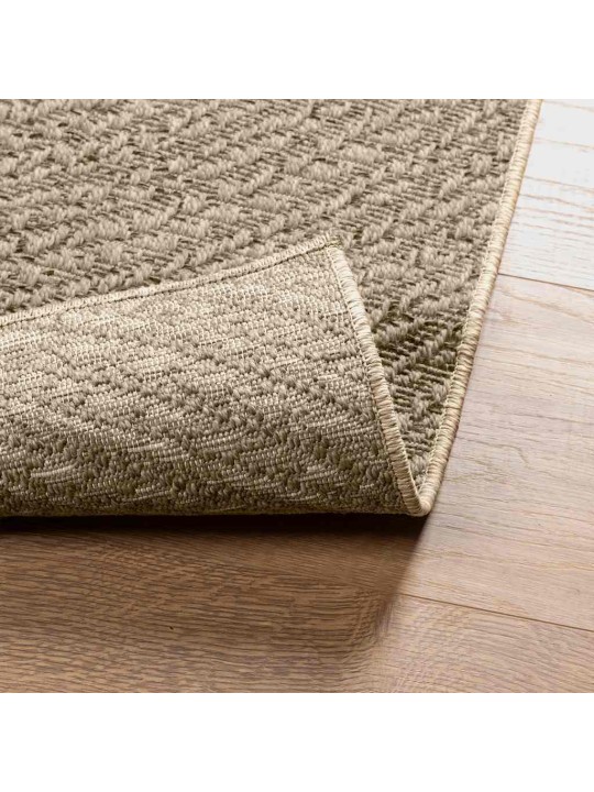 Koberec zizur béžový 80x150 cm jutový vzhled interiér exteriér