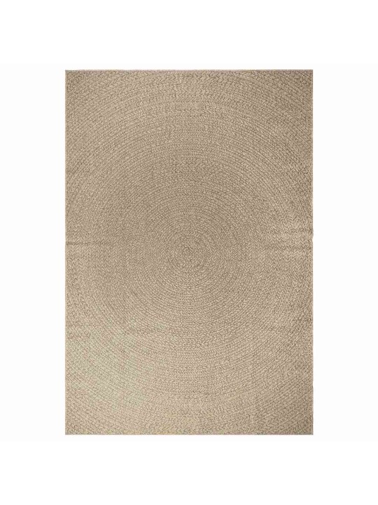 Koberec zizur béžový 200x290 cm jutový vzhled interiér exteriér
