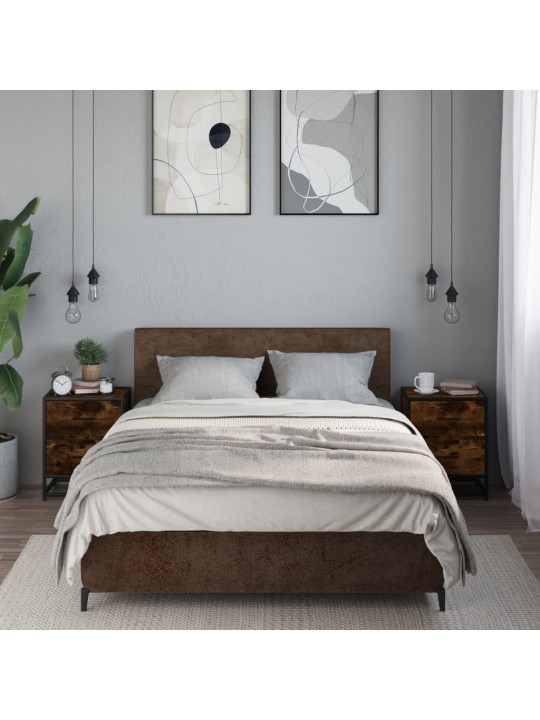 Noční stolky 2 ks kouřový dub 40 x 31 x 50 cm kompozitní dřevo