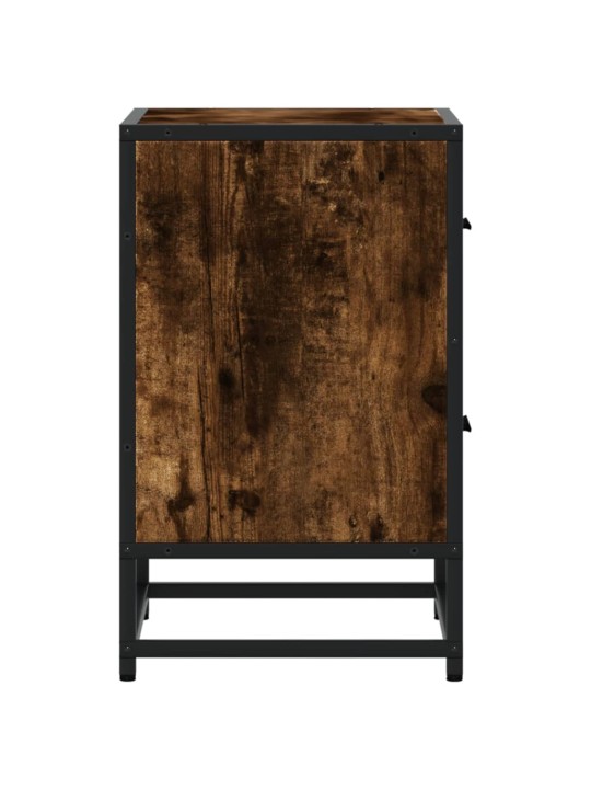 Noční stolky 2 ks kouřový dub 40 x 31 x 50 cm kompozitní dřevo