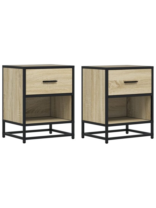 Noční stolky 2 ks dub sonoma 40 x 31 x 50 cm kompozitní dřevo