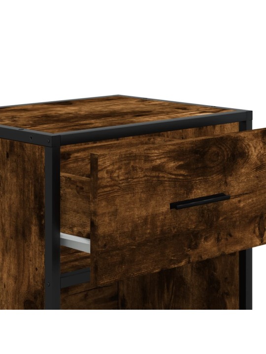 Noční stolky 2 ks kouřový dub 40 x 31 x 50 cm kompozitní dřevo