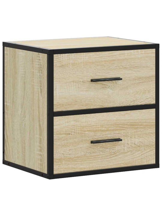 Nástěnné noční stolky 2 ks dub sonoma 40x31x39,5 cm