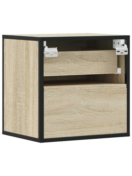 Nástěnné noční stolky 2 ks dub sonoma 40x31x39,5 cm