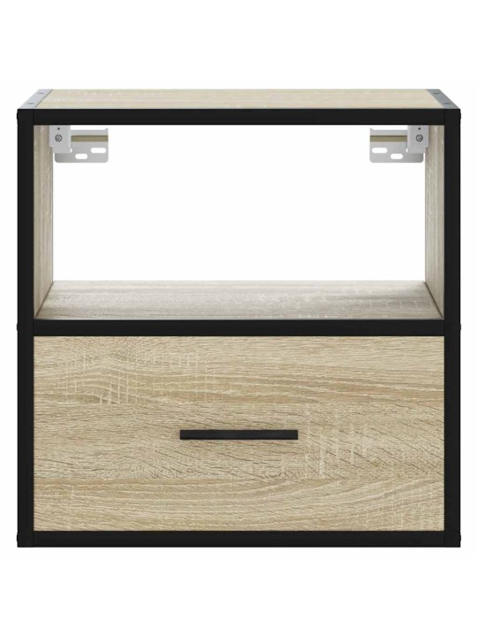 Nástěnné noční stolky 2 ks dub sonoma 40x31x39,5 cm