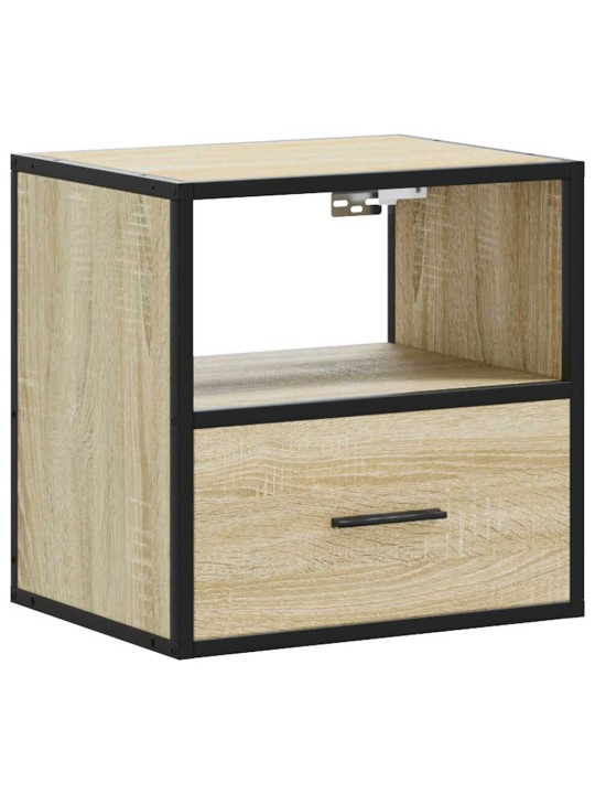 Nástěnné noční stolky 2 ks dub sonoma 40x31x39,5 cm