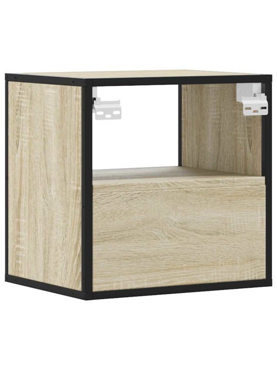 Nástěnné noční stolky 2 ks dub sonoma 40x31x39,5 cm