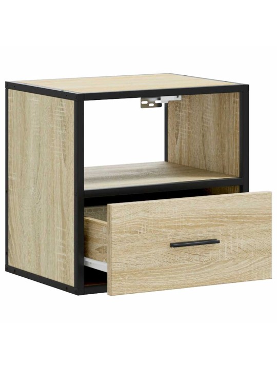 Nástěnné noční stolky 2 ks dub sonoma 40x31x39,5 cm