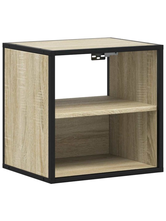Nástěnné noční stolky 2 ks dub sonoma 40x31x39,5 cm