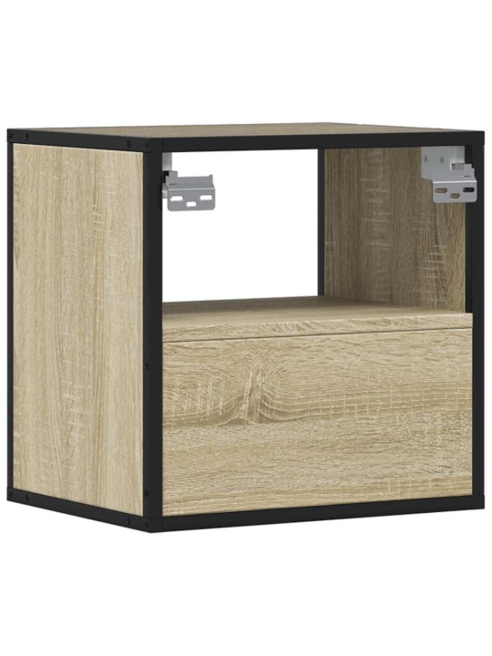 Nástěnné noční stolky 2 ks dub sonoma 40x31x39,5 cm