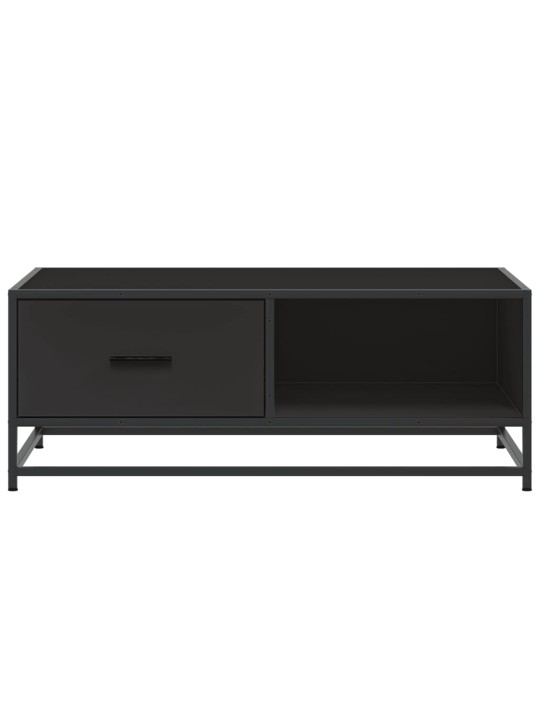 Konferenční stolek černý 90 x 57 x 35 cm kompozitní dřevo a kov