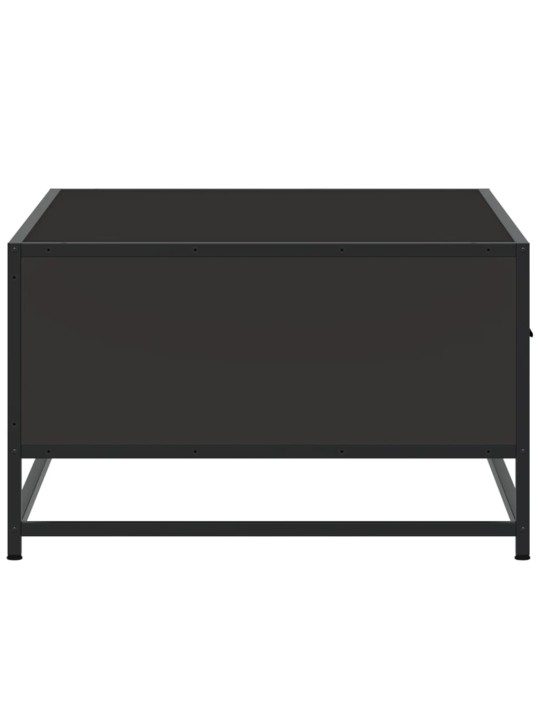 Konferenční stolek černý 90 x 57 x 35 cm kompozitní dřevo a kov