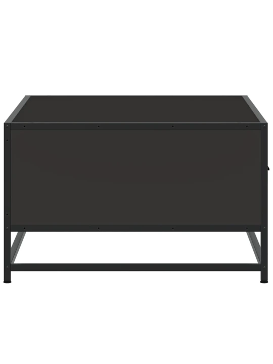 Konferenční stolek černý 90 x 57 x 35 cm kompozitní dřevo a kov