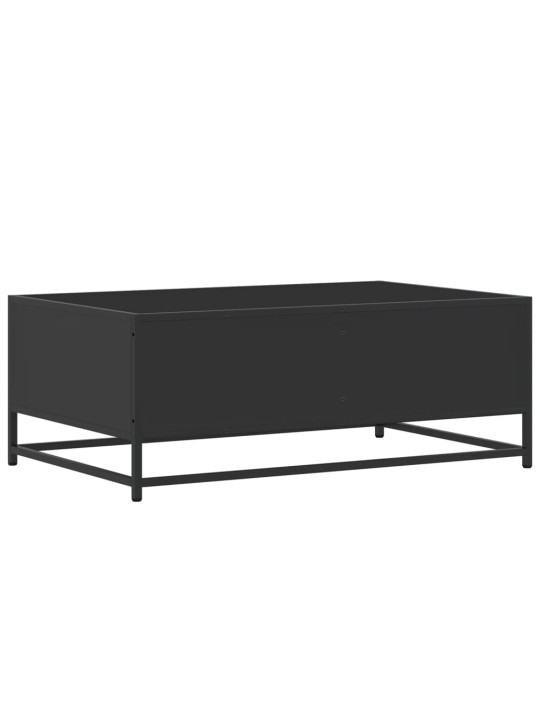 Konferenční stolek černý 90 x 57 x 35 cm kompozitní dřevo a kov