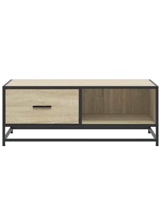 Konferenční stolek dub sonoma 90 x 57 x 35 cm kompozit a kov