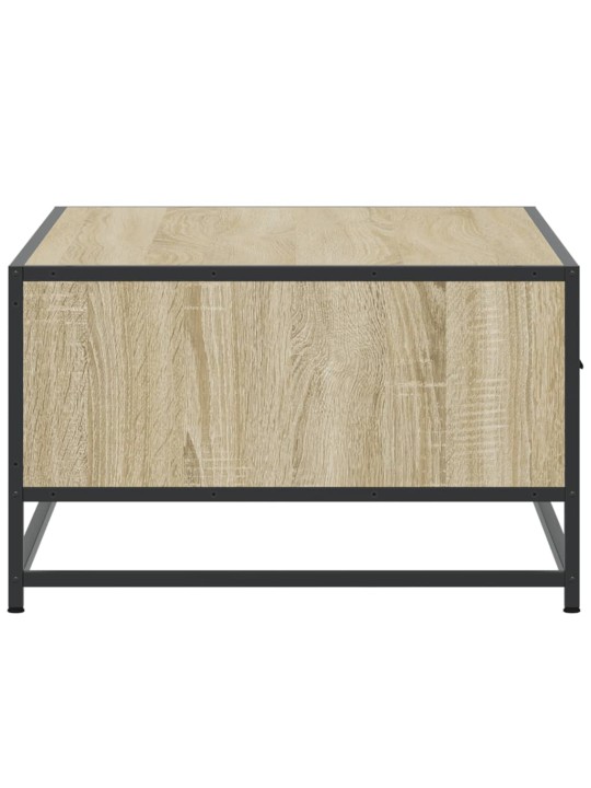 Konferenční stolek dub sonoma 90 x 57 x 35 cm kompozit a kov